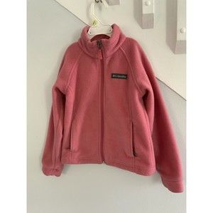 Columbia Full-Zip Fleece Jacket  Girls XS Coral Pink